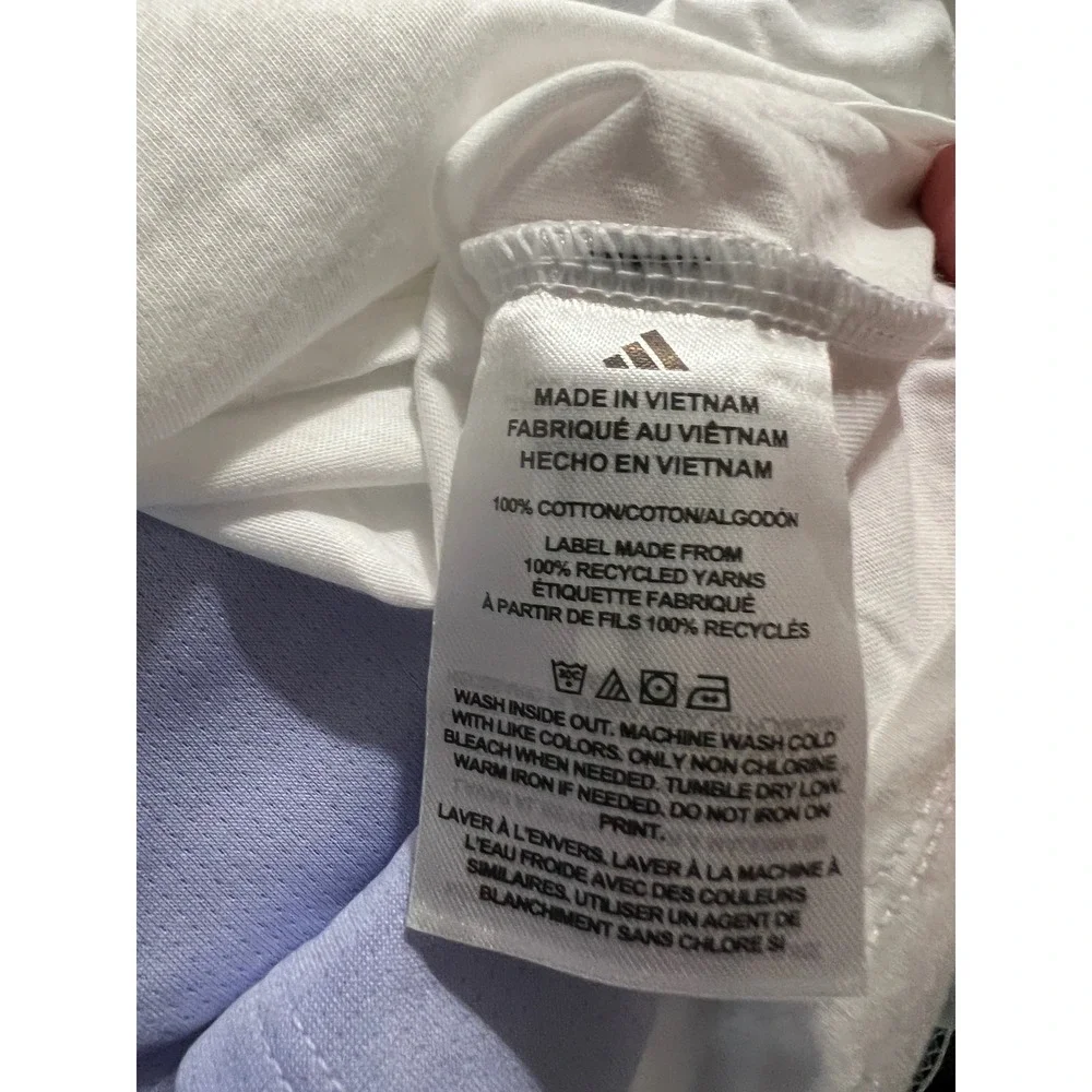 NWT Adidas Girls 3-Piece Set SZ 6 Grey White Lavender Tees and Skort AG11866